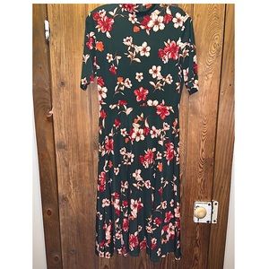 Shin length floral dress